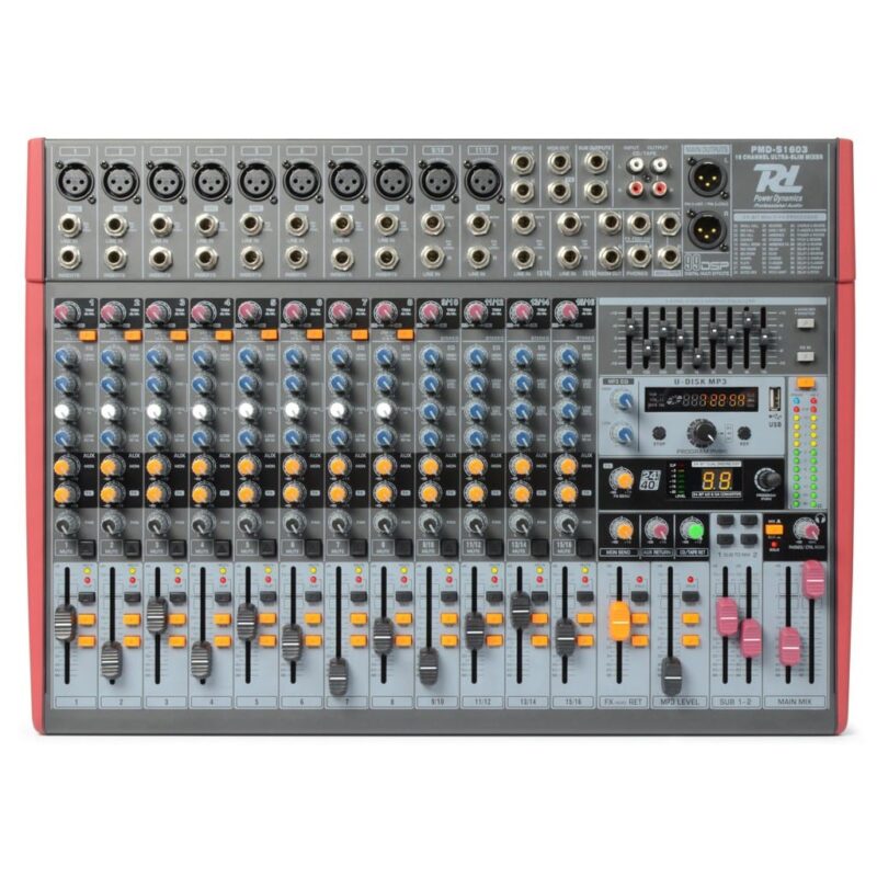 PDM S1603 STAGE MIXER 16-CHAN DSP/MP3