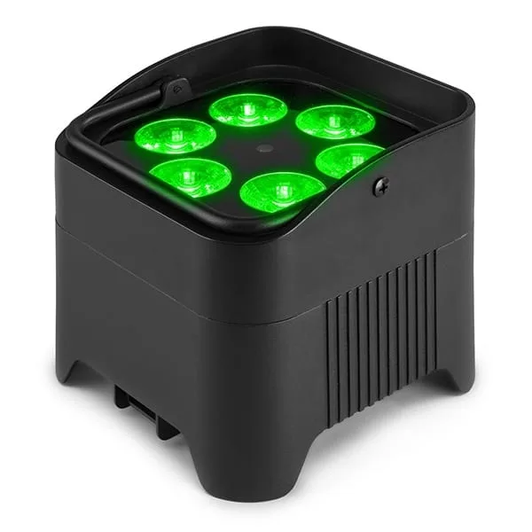 BEAMZ BBP96S LED BATTERY UPLIGHT PAR IP20 6x 12W RGBAWUV - Image 2