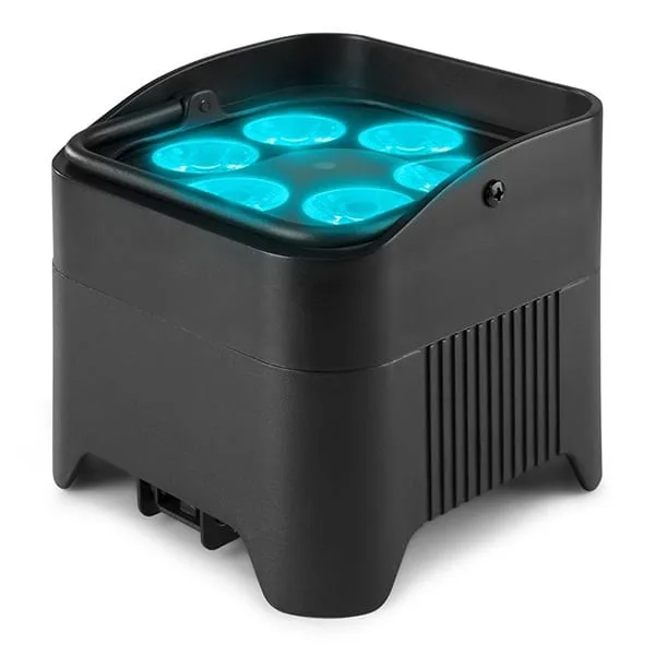 BEAMZ BBP96S LED BATTERY UPLIGHT PAR IP20 6x 12W RGBAWUV - Image 3