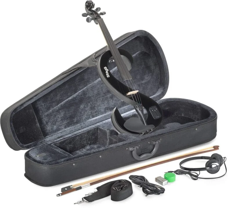 Stagg 4/4 Electric Violin Set Black - Image 4