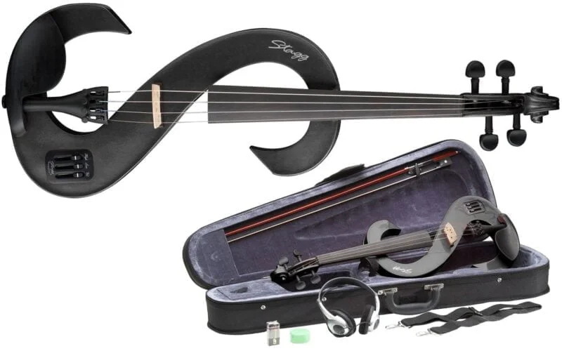 Stagg 4/4 Electric Violin Set Black - Image 2