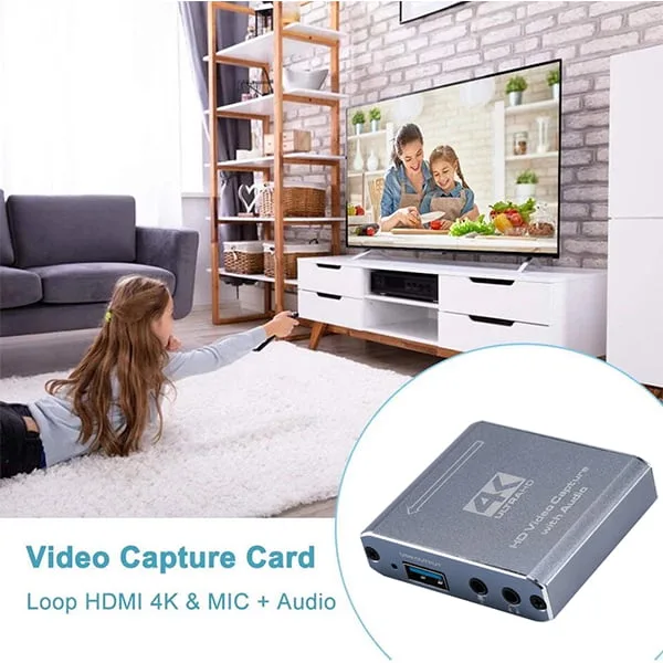 TVA - HDMI PASS TROUGH TO USB CAPTURE CARD WITH MIC IN AUDIO OUT (Open Box) - Image 3