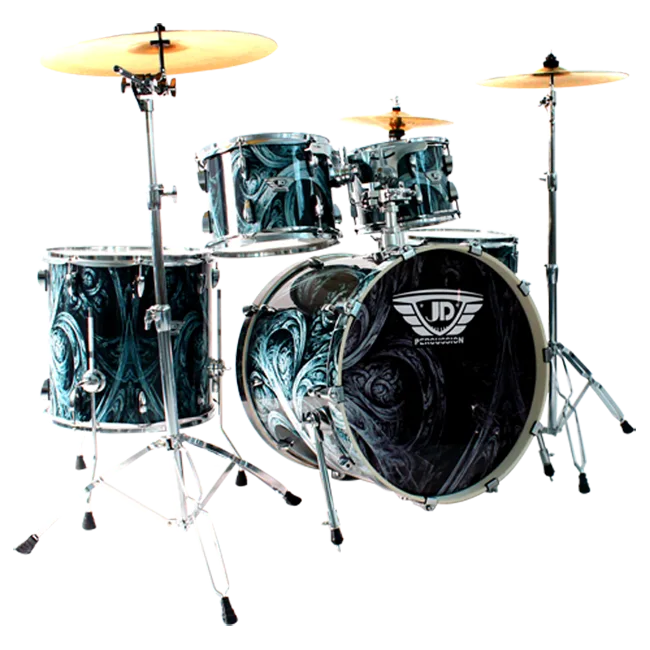 JD Percussion 5 Piece drum set "Art Series" Design 7