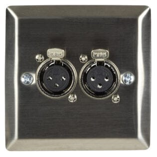 2x 3Pin XLR Socket