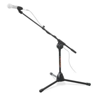 Mic stand with adjustable boom