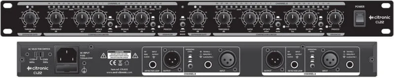 CITRONIC - CL22 STEREO COMPRESSOR / LIMITER / GATE - Image 5