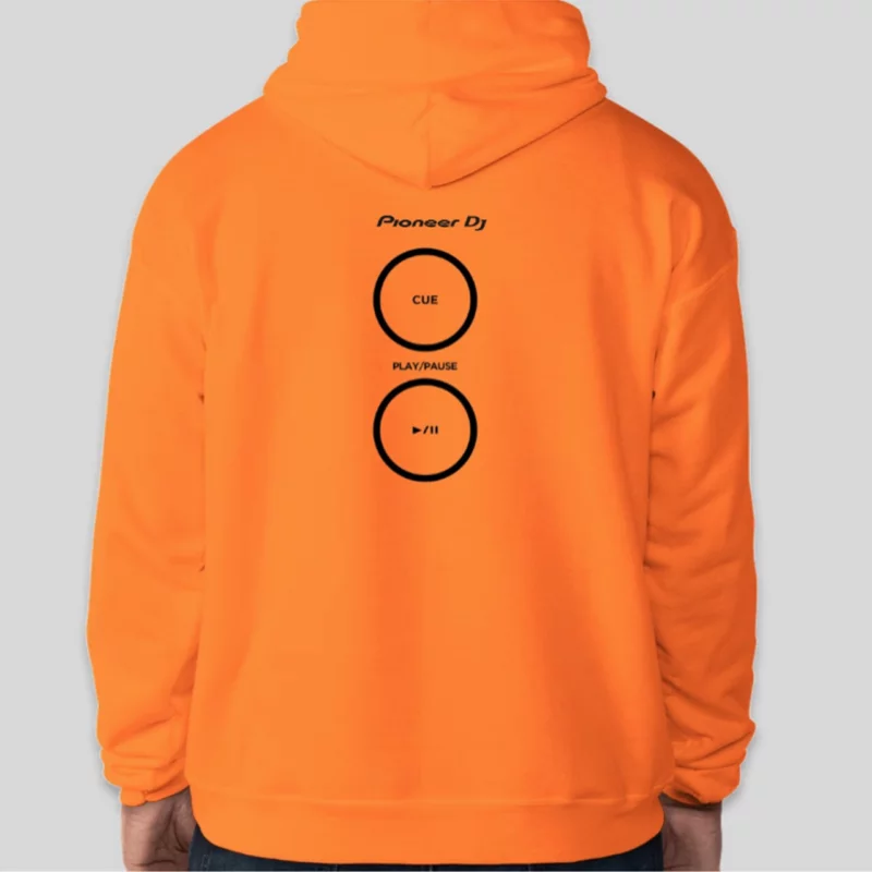 Pioneer Adult Uni-Sex Orange Hoodie Limited Edition - Image 3