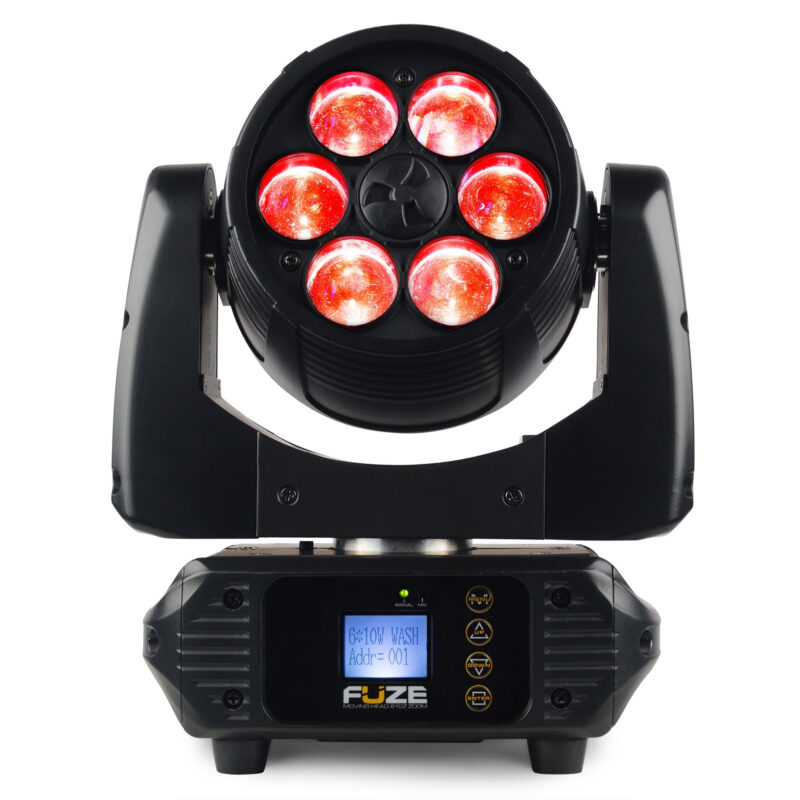 BEAMZ FUZE610Z LED MOVING HEAD WASH WITH ZOOM 6x 10W RGBW - Image 2