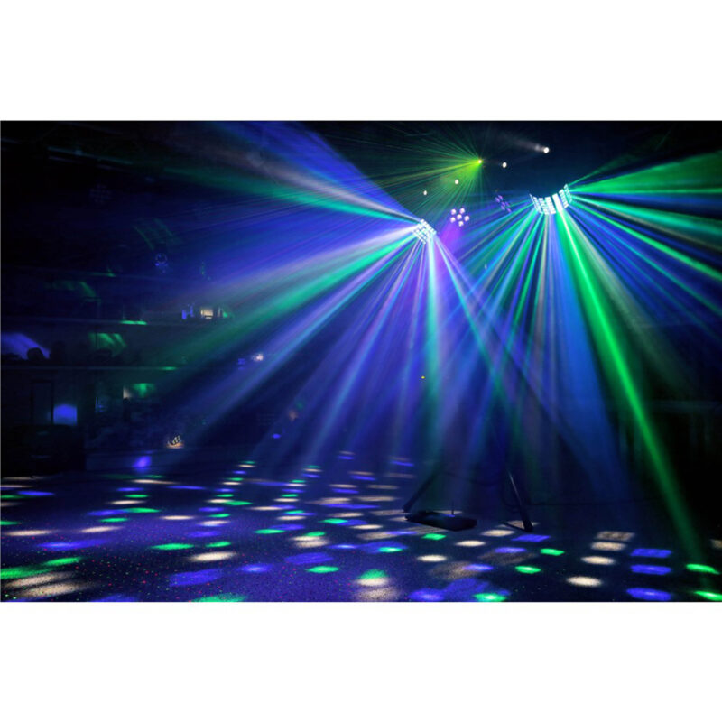 BEAMZ LED SHOWBAR WITH PAR BUTTERFLY LASER AND STROBE 4x 1W LED 12x 8W RGBWUV - Image 11