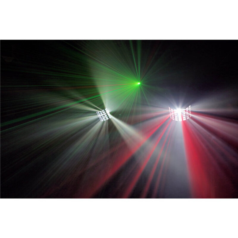 BEAMZ LED SHOWBAR WITH PAR BUTTERFLY LASER AND STROBE 4x 1W LED 12x 8W RGBWUV - Image 13