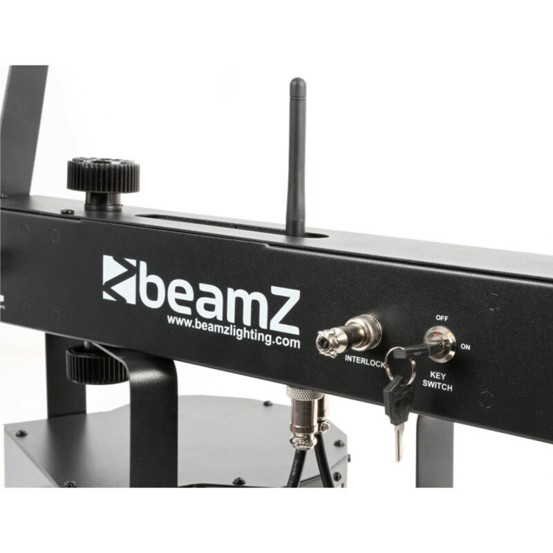 BEAMZ LED SHOWBAR WITH PAR BUTTERFLY LASER AND STROBE 4x 1W LED 12x 8W RGBWUV - Image 4