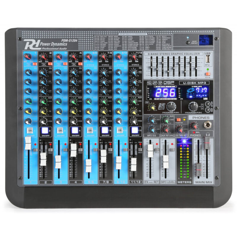 Power Dynamics - PDM-S1204 STAGE MIXER WITH DSP/BT/USB/MP3 - Image 2