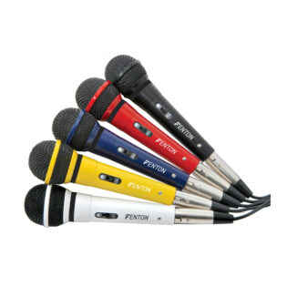 Set of 5 colour microphones