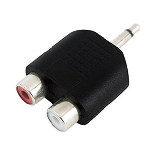 3.5mm mono plug - 2 RCA socket