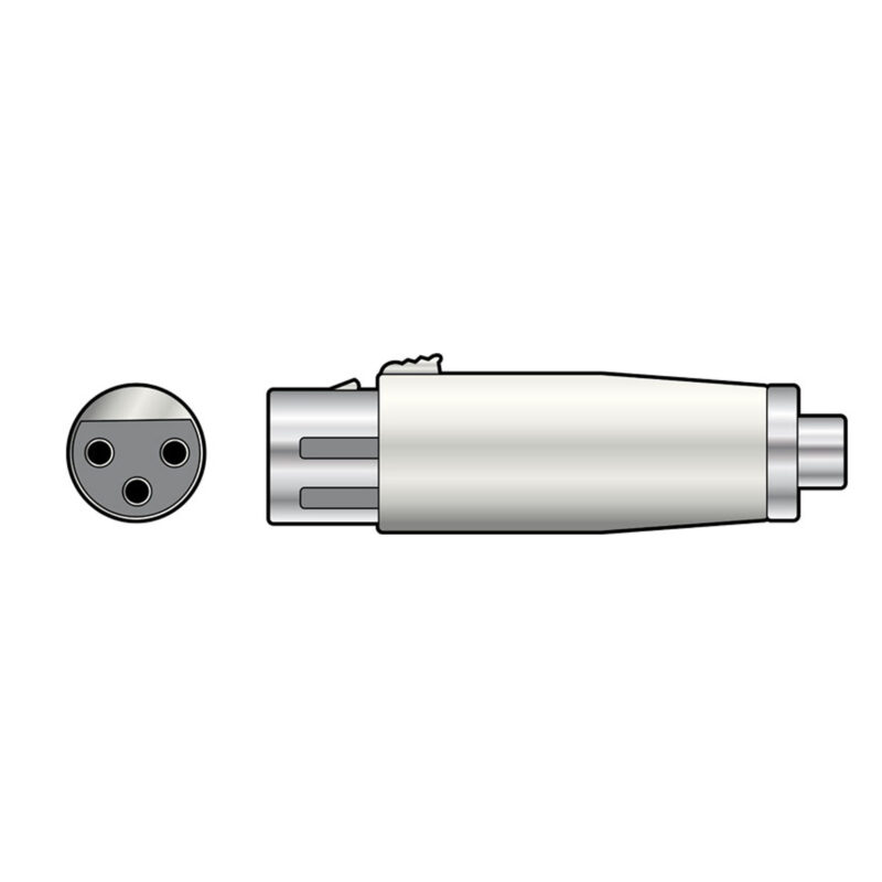 XLR socket to RCA socket