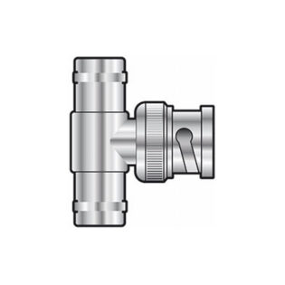 BNC T connector plug - 2 sockets