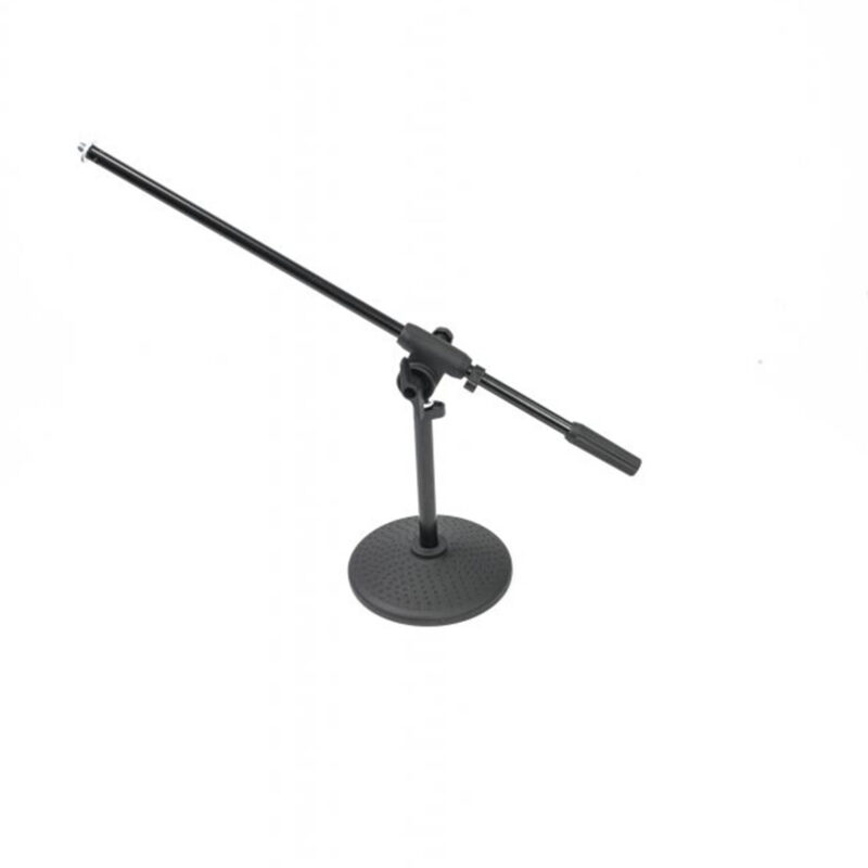 Desktop microphone stand with boom