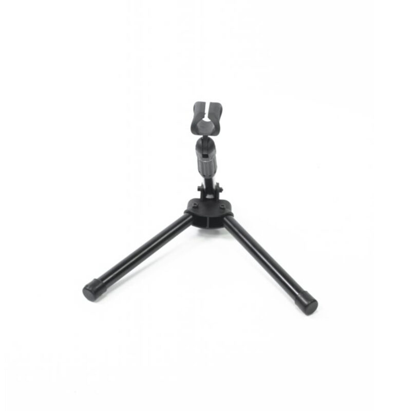 Fully foldable desk microphone stand 3/8in