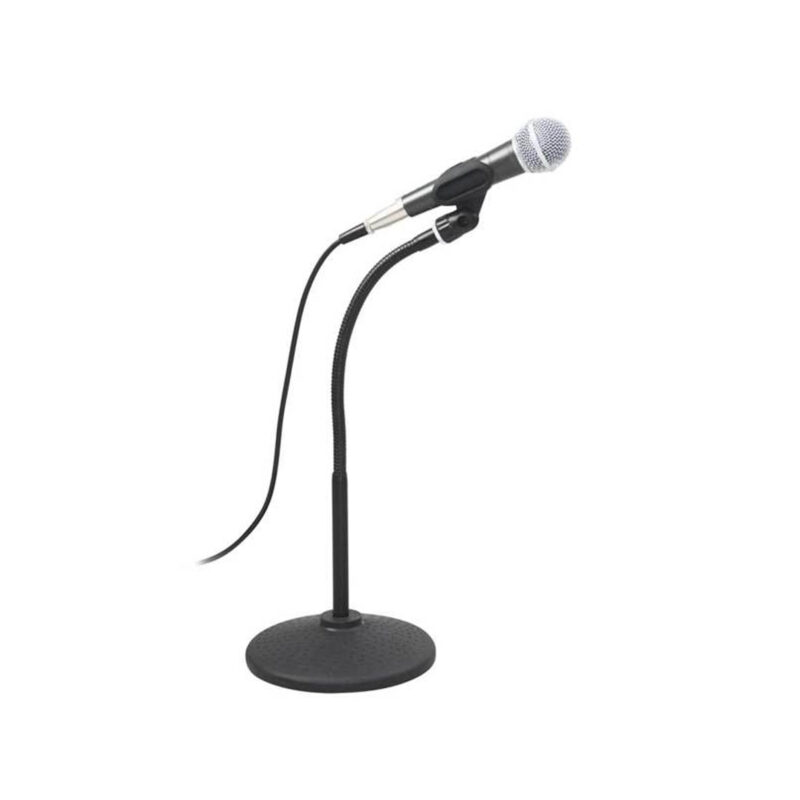 Microphone stand with gooseneck