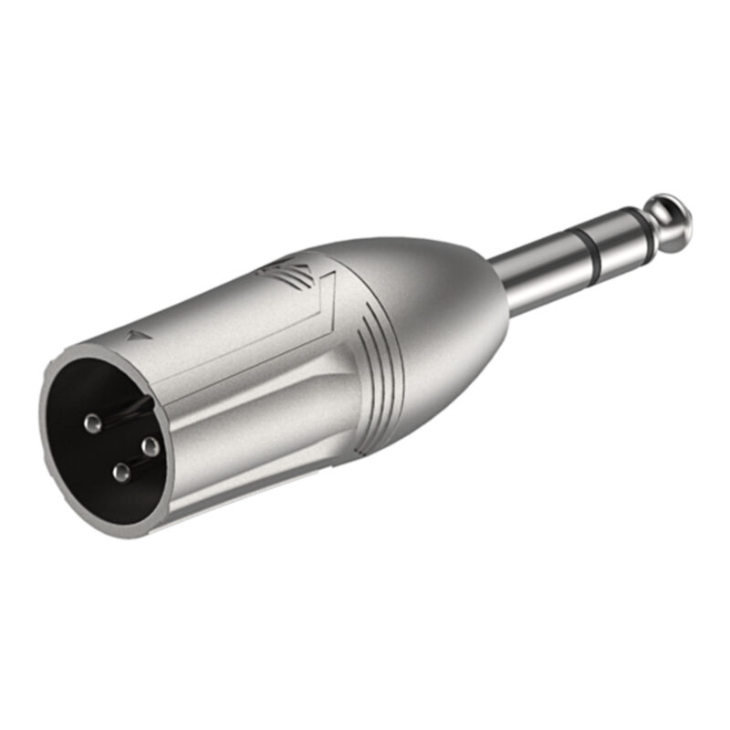 6.3mm stereo plug - 3P XLR male