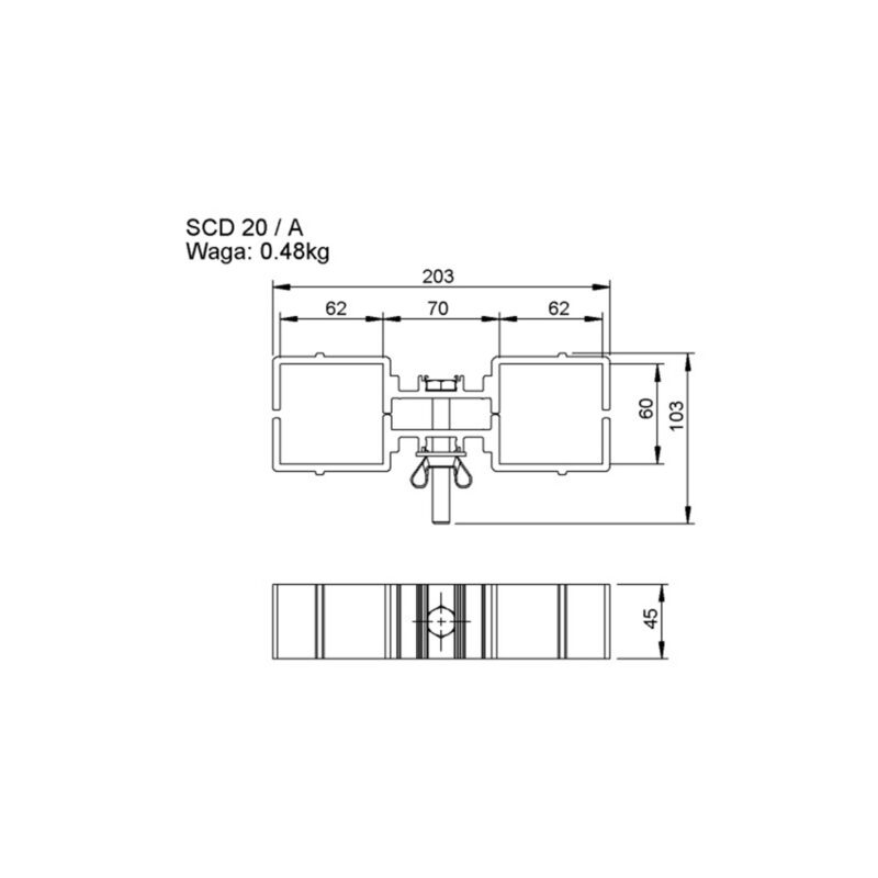 ALUSTAGE - 2 WAY LEG CLAMP - Image 2