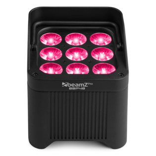 9x 12W 6-in-1 RGBAW-UV LED